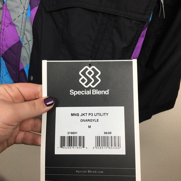 Mens 219601 Special Blend Utility GNARGYLE Snowboard Jacket 963 Size Medium NWT - Picture 12 of 14